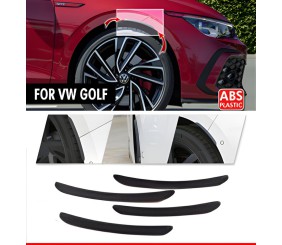 Накладки на арки DPT (4 шт, чорні) для Volkswagen Golf 7/E-Golf 2012-2020 рр
