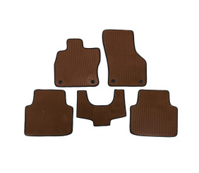 Килимки EVA (Без лапи, Коричневий) для Skoda Superb 2015-2024 рр