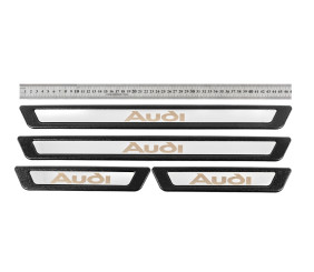 Універсальні накладки на пороги Ауди V-3 (4 шт., нерж) для Ауди