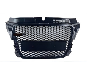 Передня решітка RS-style V-1 (2008-2012, чорна) для Ауди A3 рр