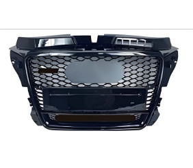 Передня решітка RS-style V-2 (2008-2012, чорна) для Ауди A3 рр