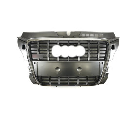 Передня решітка S-style (2008-2012, сіра з хромом) для Ауди A3 рр