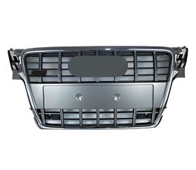 Передня решітка RS-style (2007-2011, сіра з хромом) для Ауди A4 B8 рр