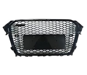 Передня решітка RS-style (без лого, 2012-2015, чорна ) для Ауди A4 B8 рр