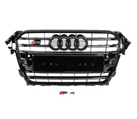 Передня чорна решітка S-style (2012-2015) для Ауди A4 B8 рр