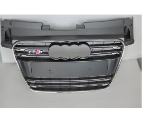 Передня решітка S-style (2008-2014, чорна з хромом) для Ауди ТТ рр