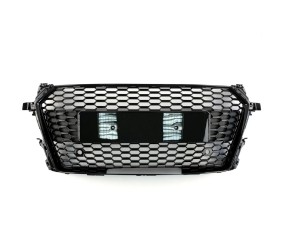 Передня решітка RS-style V-2 (2014-2020, чорна) для Ауди ТТ рр