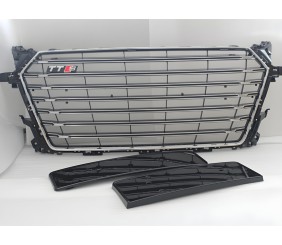 Передня решітка S-style (2014-2020, чорна) для Ауди ТТ рр