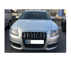 Передня решітка S-style (чорна з хромом) для Ауди A6 C6 2004-2011 рр
