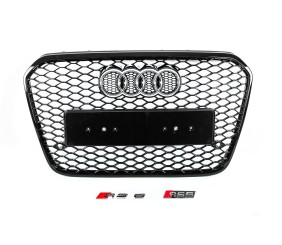 Передня чорна решітка RS-style (2011-2014) для Ауди A6 C7 рр