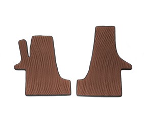 Килимки EVA (Коричневий, передні, для 2-20261) для Volkswagen T6 2015-2024 рр