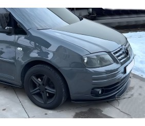 Передня лип накладка Niken Black (ABS) для Volkswagen Caddy 2004-2010 рр