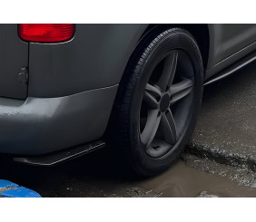 Flap накладка на задній бампер DPT (ABS) (2шт) (чорний глянець) для Volkswagen Caddy 2004-2010 рр