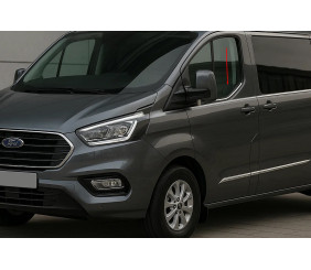 Окантовка вікон (2 шт, нерж.) для Ford Custom 2023- рр