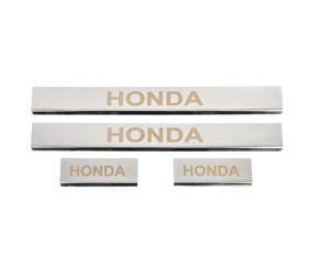 Накладки на пороги Carmos (4 шт, нерж) для Honda CRV 2007-2011 рр