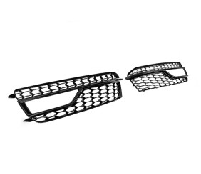 Решітки протитуманних фар RS-Style (Sport, 2011-2015, 2 шт, Чорний) для Ауди A5 рр