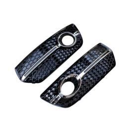 Решітки протитуманних фар RS-Style (2008-2012, 2 шт, чорний з сірим) для Ауди Q5 рр