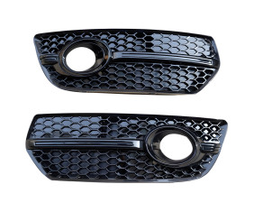 Решітки протитуманних фар RS-Style (2008-2012, 2 шт, Чорний) для Ауди Q5 рр