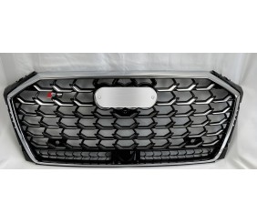 Передня решітка S-Style (2022-2026, хром з чорним) для Ауди A8 2018- рр