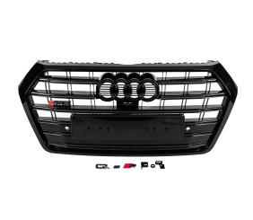 Передня решітка SQ-Style (2017-2020, чорна) для Ауди Q5 рр