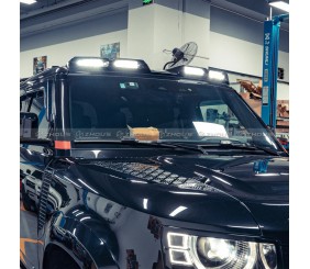 Козирьок лобового скла з LED для Land Rover Defender 2019- рр