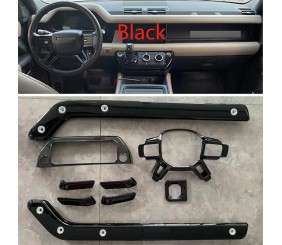Чорні накладки в салон для Land Rover Defender 2019- рр