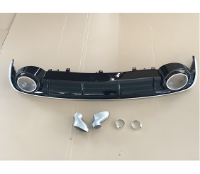 Задній дифузор з насадками RS-Style V-2 (2014-2017) для Ауди A6 C7 рр