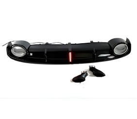 Задній дифузор з насадками RS-Style (2010-2014, Sport) для Ауди A7 рр