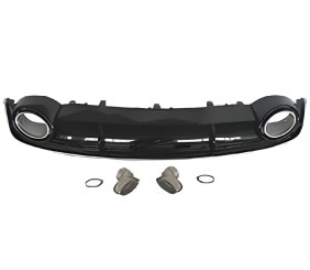 Задній дифузор з насадками RS-Style (2015-2018) для Ауди A7 рр