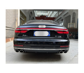 Задній дифузор з насадками S-Style (2018-2021) для Ауди A8 2018- рр