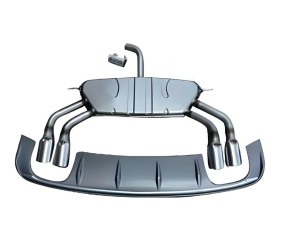 Задній дифузор з насадками (для S/S-Line, 2012-2016) для Ауди A3 рр