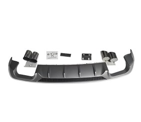 Задній дифузор з насадками V-2 (для S/S-Line, 2016-2020) для Ауди A3 рр