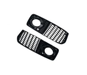 Решітки протитуманних фар RS-Style (для S-Line, 2007-2011, 2 шт, Чорний) для Ауди A5 рр