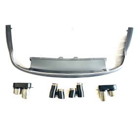 Задній дифузор з насадками S-Style (2014-2018) для Ауди A8 рр