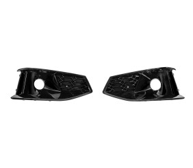 Решітки протитуманних фар RS-Style (2020-2022, 2 шт, Чорний) для Ауди A4 B9 рр