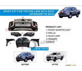 Комплект рестайлінгу апгрейда 2020 рік (комплект) для Mitsubishi L200 2015-2024 рр