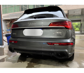 Задній дифузор з насадками QRS-Style для Ауди Q5 2008-2017 рр