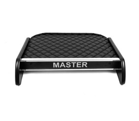 Полиця на панель (Чорна з чорною ниткою) для Renault Master 2011-2023 рр