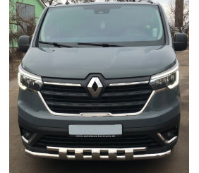 Передній вус Shark ST015 (2021-2026, нерж) для Renault Trafic 2015- рр