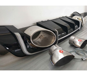 Задній дифузор з насадками TTRS-Style (2014-2020) для Ауди ТТ рр