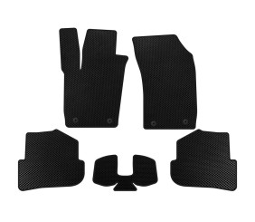 Килимки EVA (HB, 3-х дверний, Чорний) для Ауди A1 2010-2018 рр