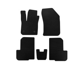 Килимки EVA (2 ряди, 7-ми місний, Чорний) для Dacia Lodgy 2012-2022 рр