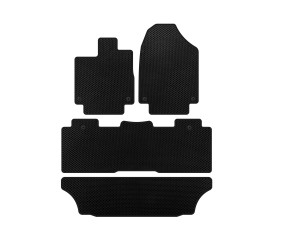 Килимки EVA (3 ряди, Чорний) для Honda Odyssey 2017- рр