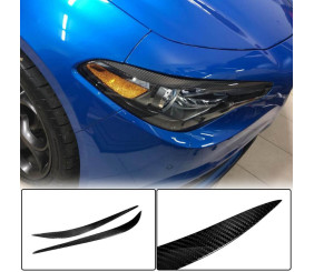 Вії на фари (Сухий Карбон) для Alfa Romeo Giulia 2016-2022 рр