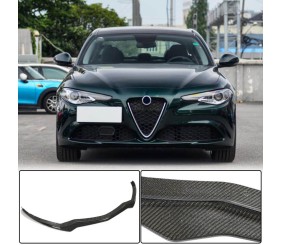 Накладка на передній бампер Lip V1 (для Base, Карбон) для Alfa Romeo Giulia 2016-2022 рр