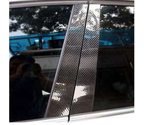 Накладки на стійки (2017-2023, Карбон) для Alfa Romeo Stelvio 2016- рр