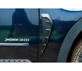 Універсальні вентиляційні накладки на крила тип-E (імітація, 2 шт, гума)