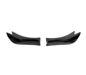 Універсальні Flap накладки на задній бампер тип-F (2 шт, чорний глянець, ABS-пластик)