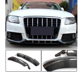Накладки на передній бампер Flap (для Base 2007-2011, Карбон) для Ауди A4 B8 рр
