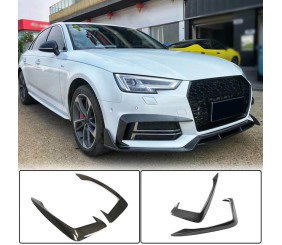 Накладки на протитуманні фари V2 (для S-Line SD 2015-2019, Карбон) для Ауди A4 B9 рр